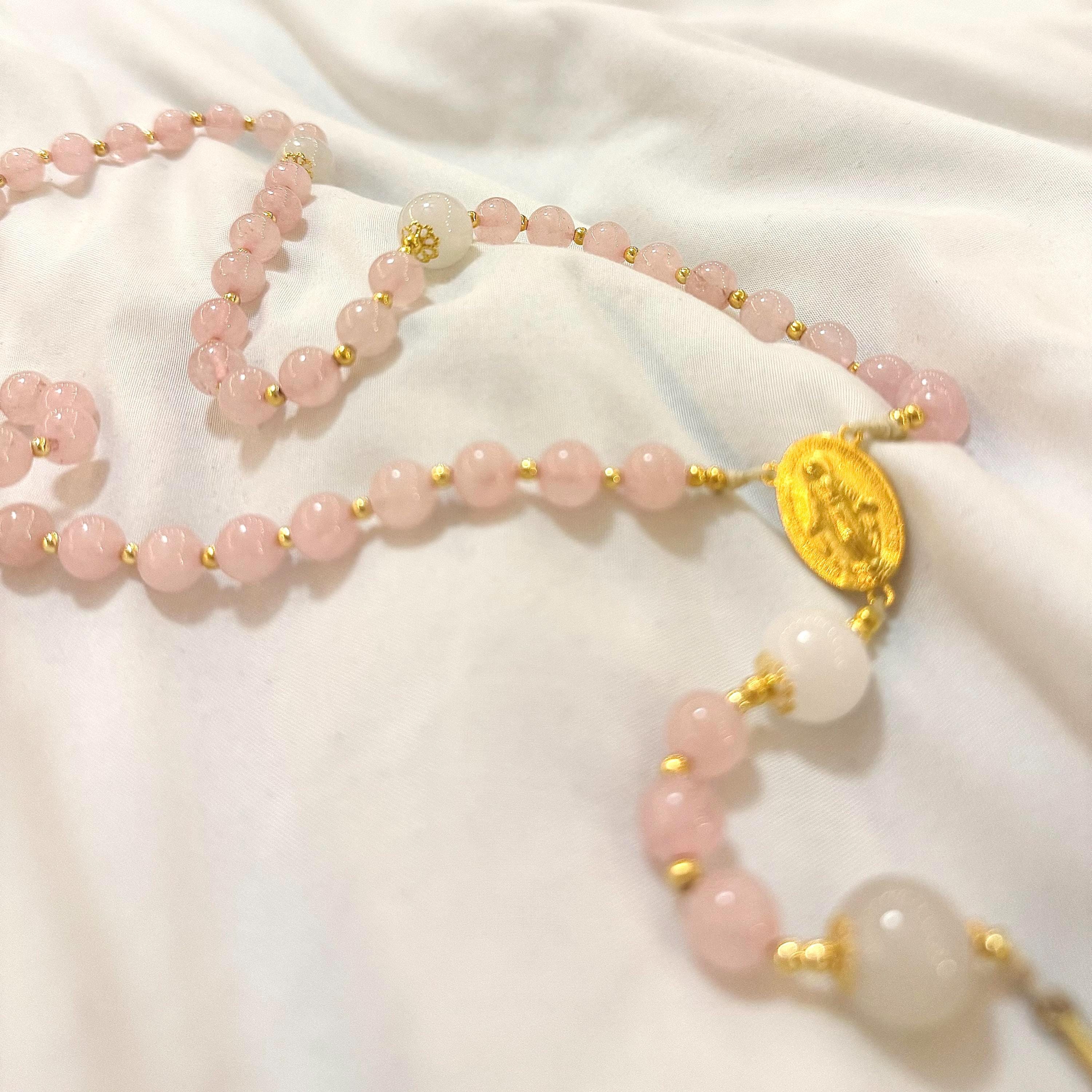 The “Joy” Handmade Pink Rosary