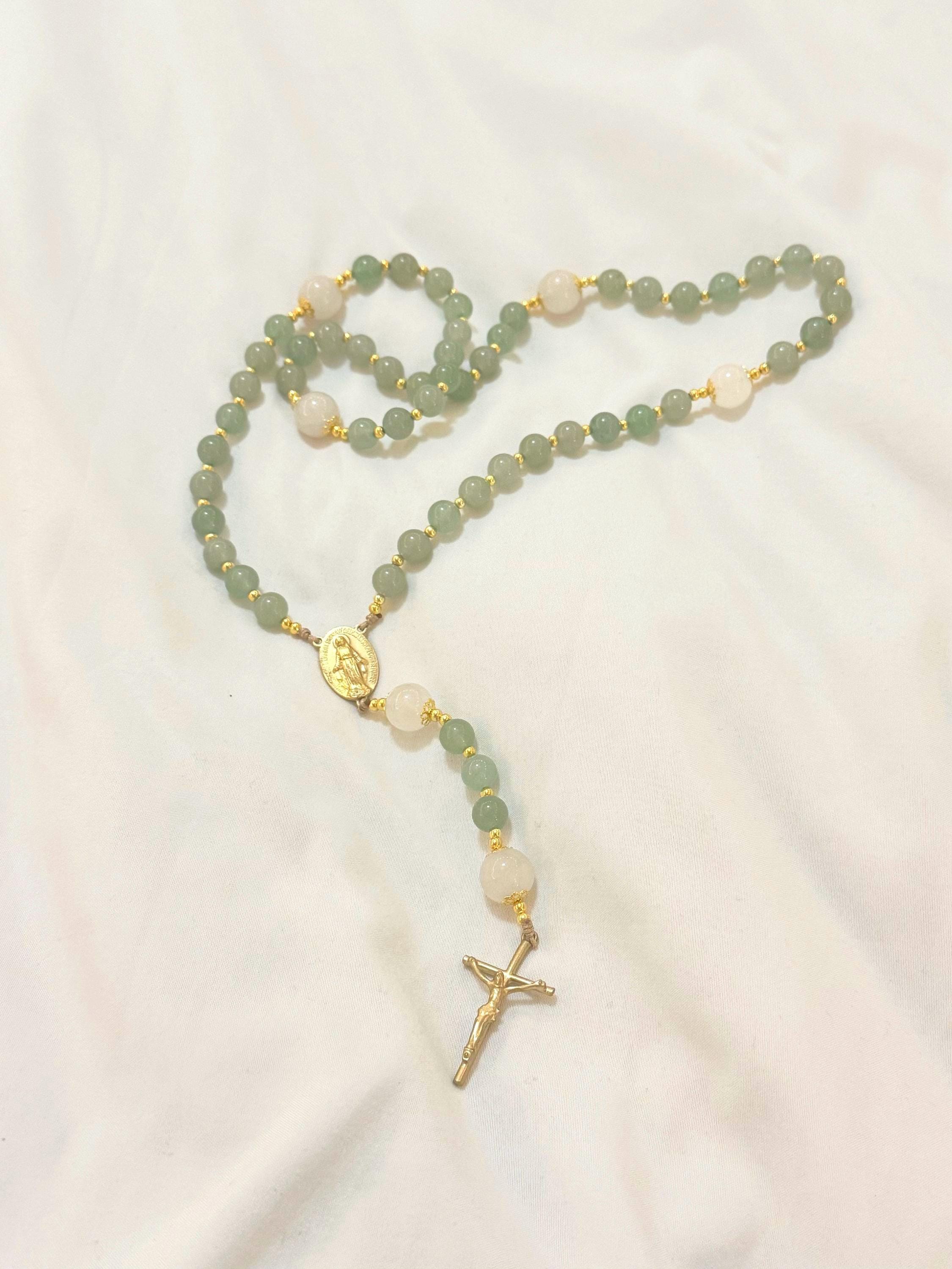 The “In All Things” Handmade Green Rosary